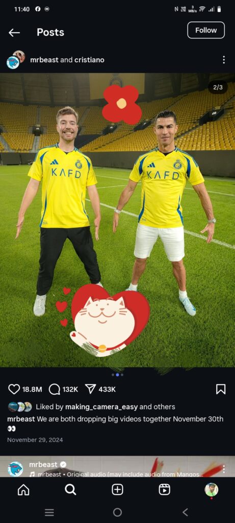 Mr beast Ronaldo 